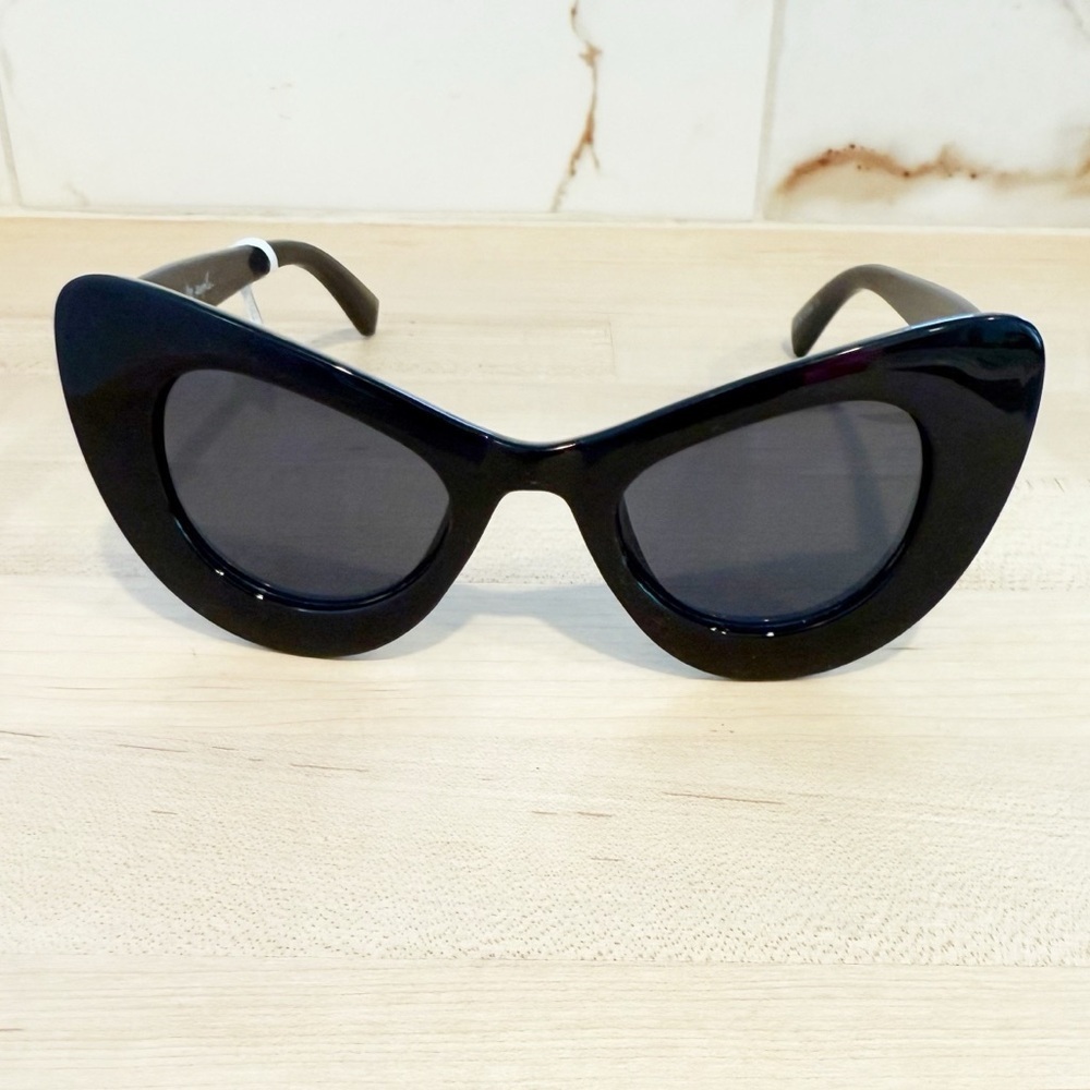 Free People Black Cat Eye Sunglasses